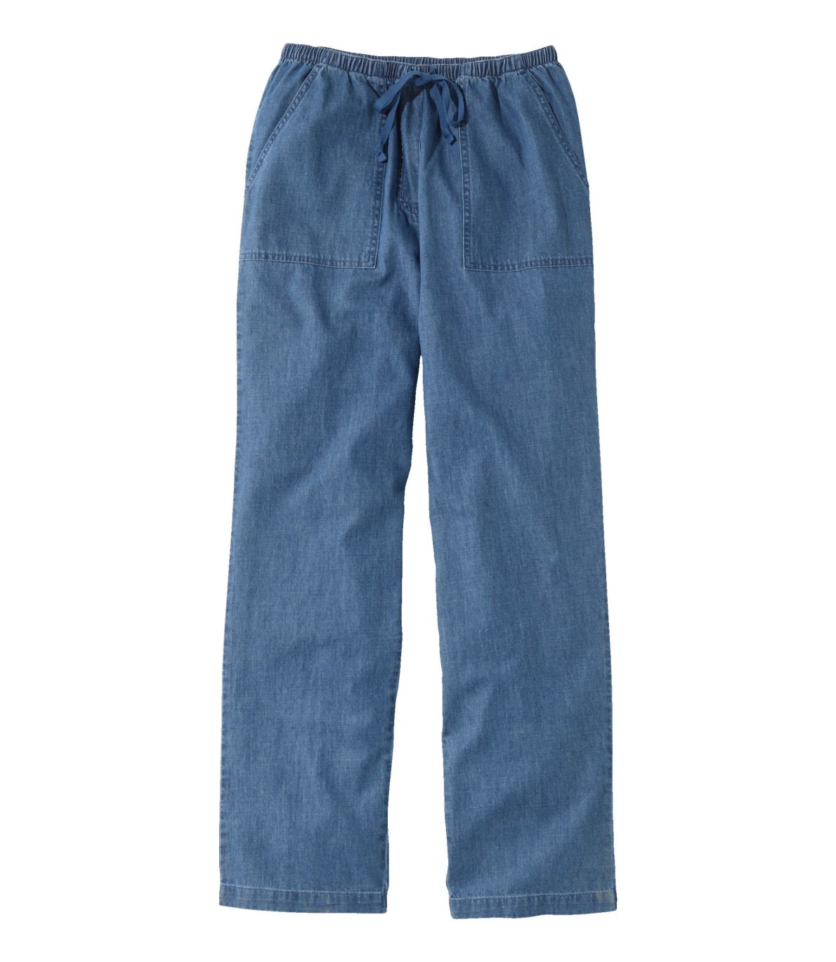 Women's Sunwashed Denim Pants, StraightLeg at L.L. Bean