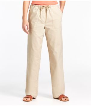 Women's Sunwashed Canvas Pants, High-Rise Straight-Leg