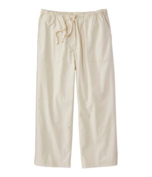 Women's Sunwashed Canvas Pants, Straight-Leg Crop