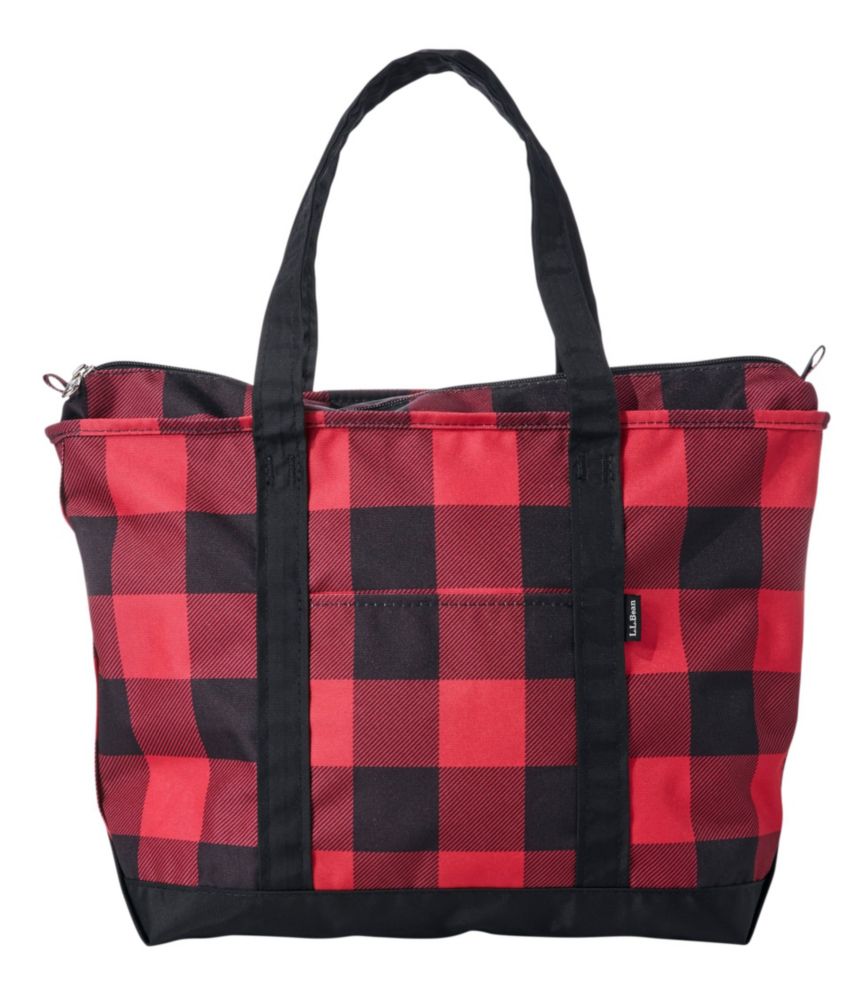 plaid tote