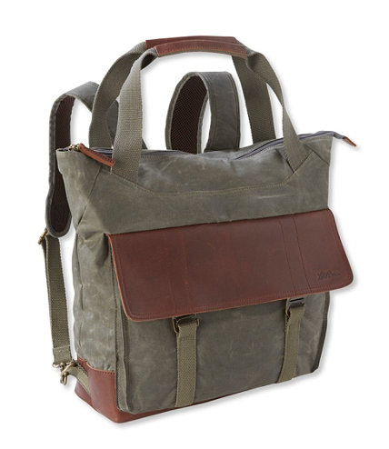 Heritage Waxed Canvas Pack, Tote | Free Shipping at L.L.Bean
