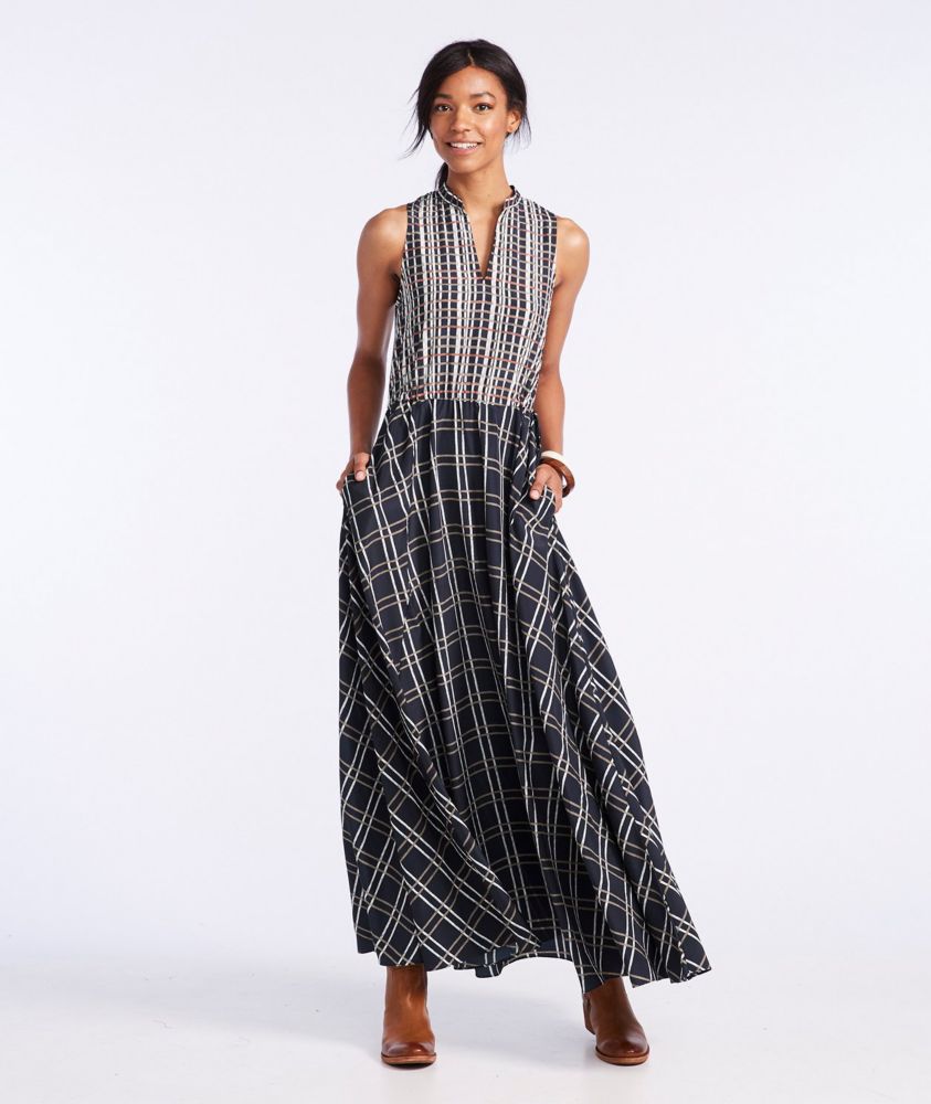 llbean maxi dress