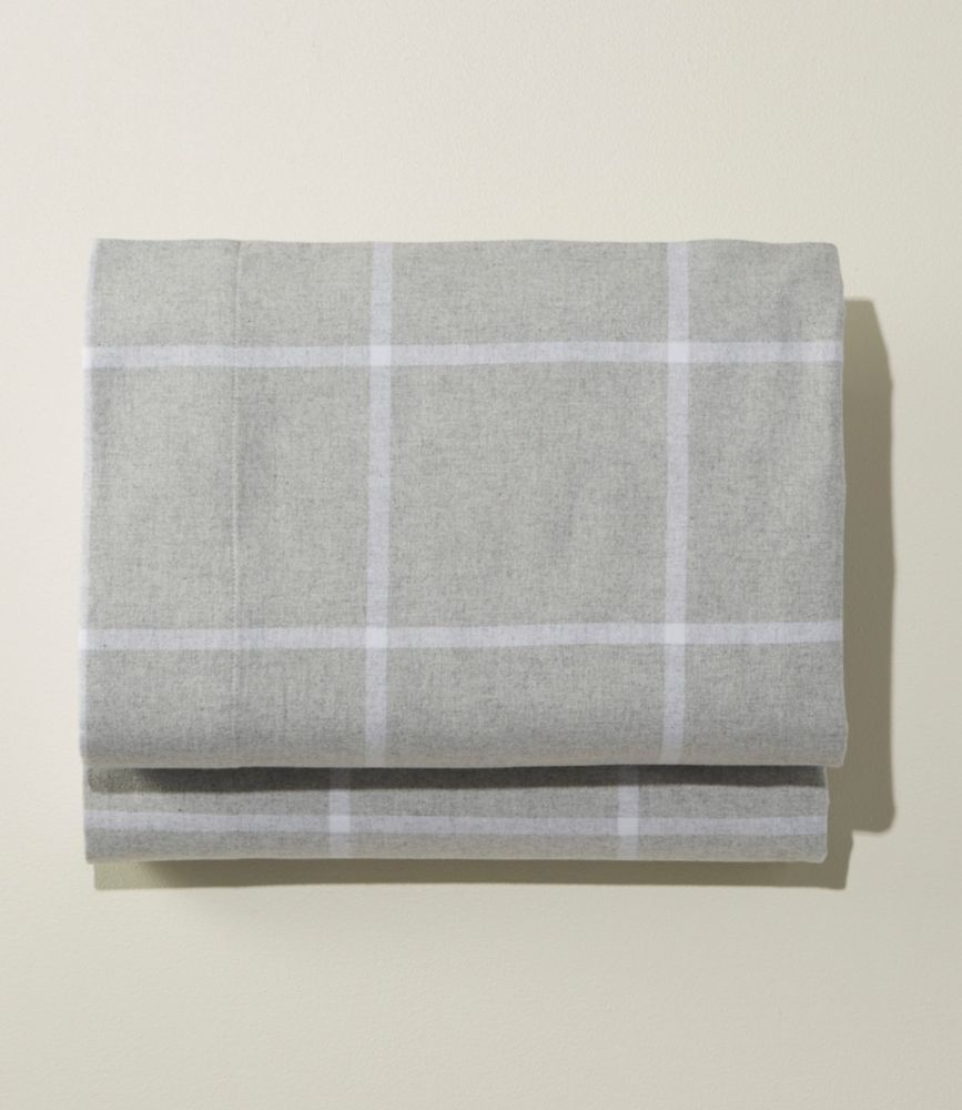 Ultrasoft Comfort Flannel Sheet, Fitted Windowpane