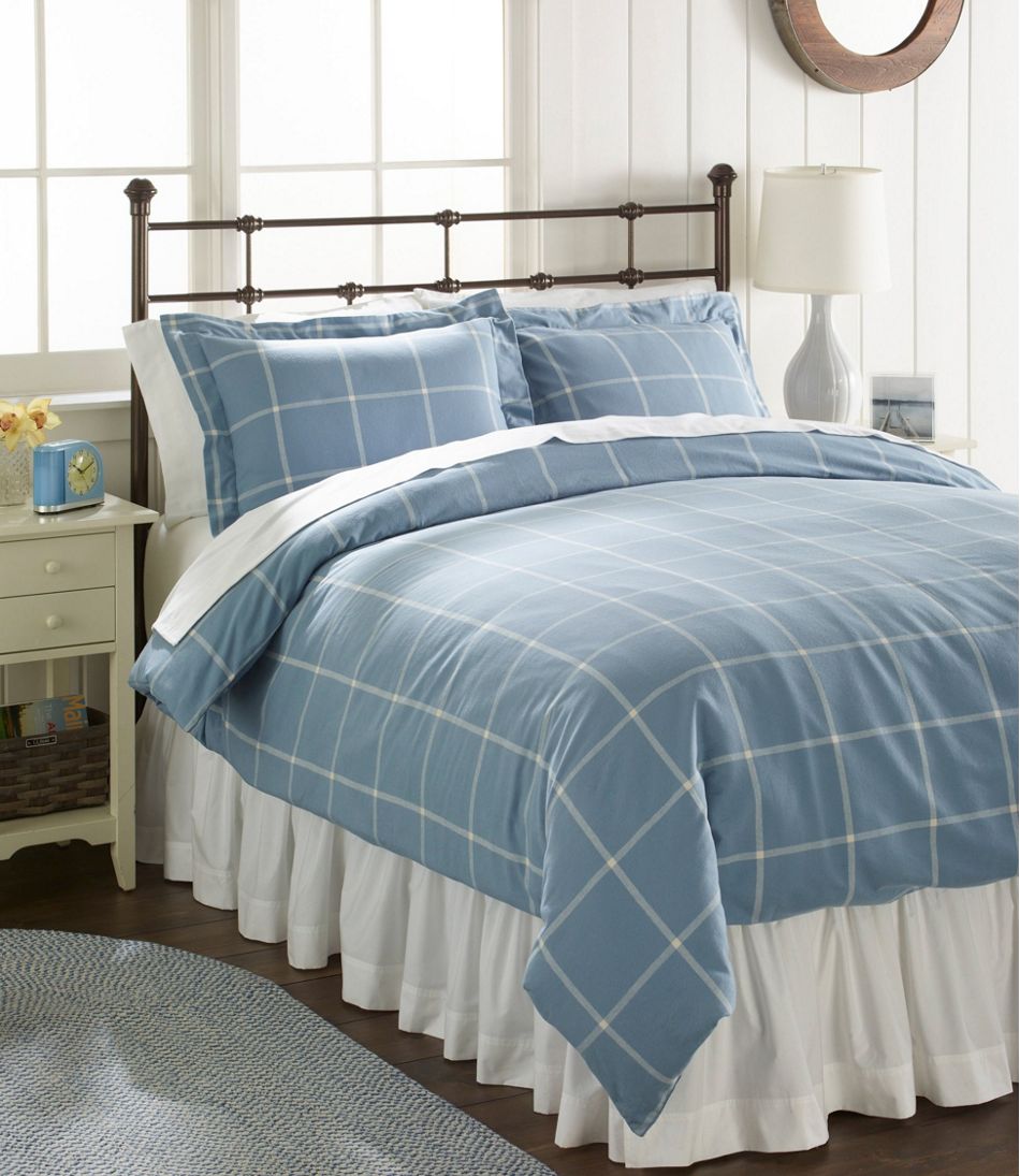 Ultrasoft Comfort Flannel Comforter Cover Collection Windowpane