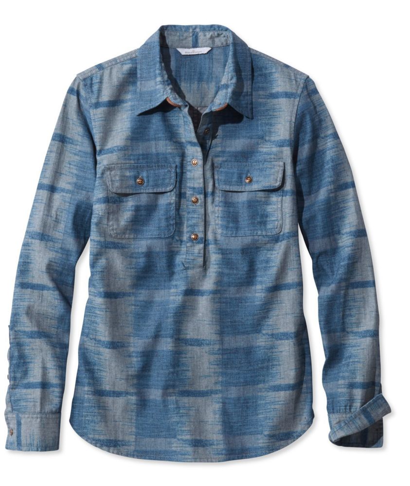 popover denim shirt