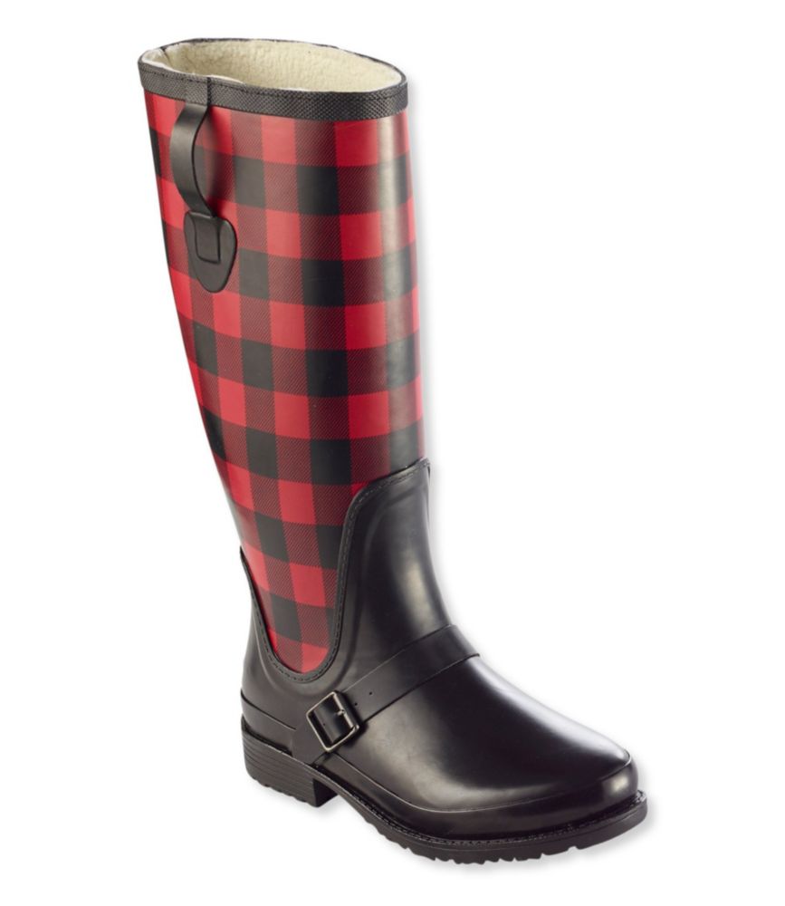 womens lined rain boots