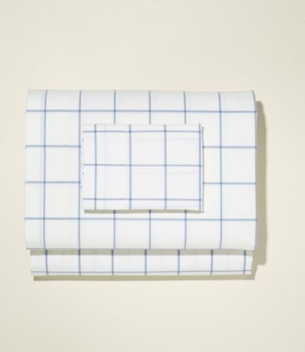280-Thread-Count Pima Cotton Percale Sheet Set, Windowpane