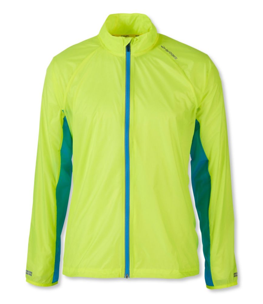 brooks running jacket yellow