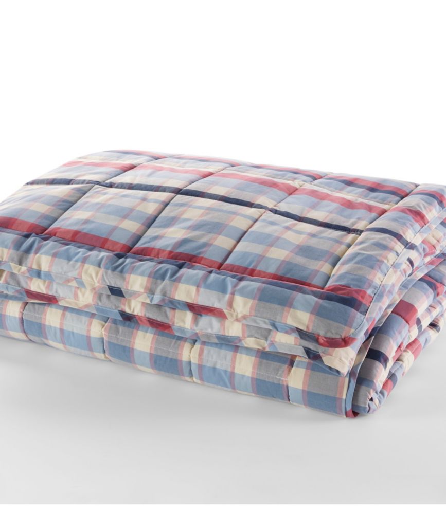 Ultrasoft Cotton Comforter, Plaid, Mineral Red, small image number 1