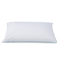 700-Fill-Power Sateen White Goose Down Pillow Pale Blue Firm King, Cotton | L.L.Bean