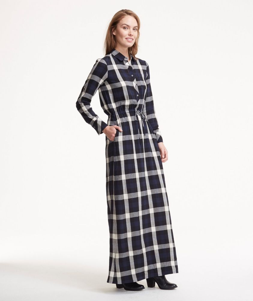 checkered maxi dress