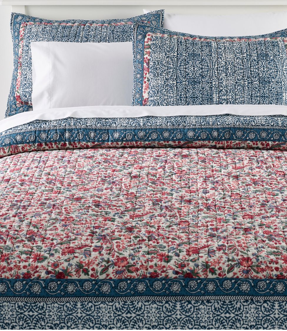 100% Cotton Comforter Set I Multiple Sizes I Flower Bloom - Bed