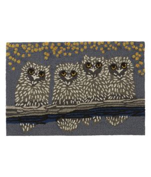 Indoor/Outdoor Vacationland Rug, Owl