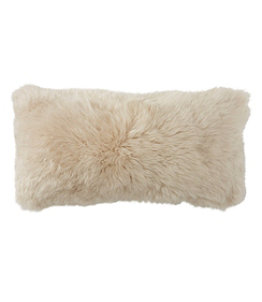 Sheepskin Throw Pillow, 11" x 22"
