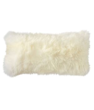 Sheepskin Throw Pillow, 11" x 22"