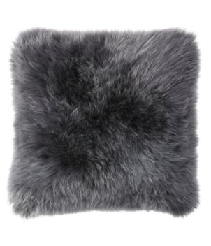 Sheepskin Throw Pillow, 14" x 14"