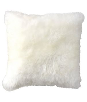 Sheepskin Throw Pillow, 14" x 14"