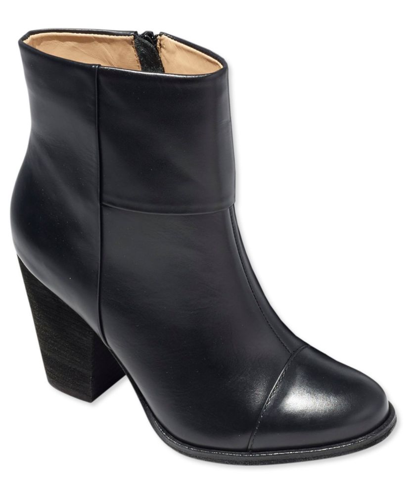 women's short brown leather boots