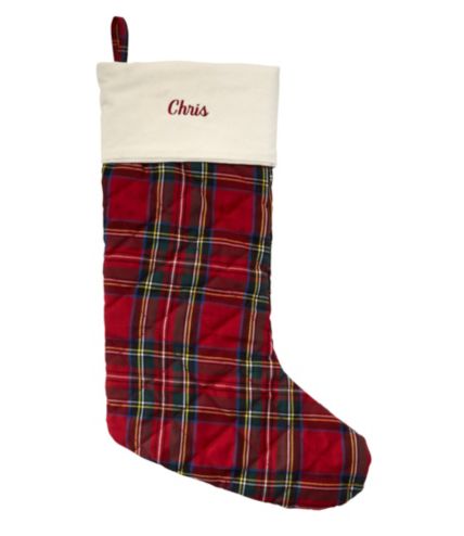 Classic Velvet Christmas Stocking