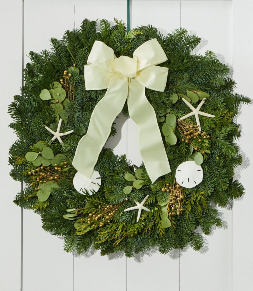 Coastal Evergreen Christmas Wreath, 24" at L.L.Bean