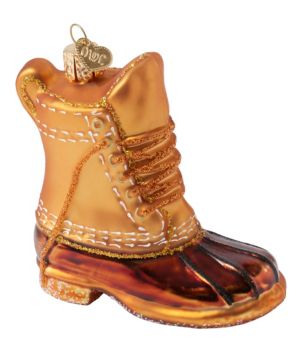 Glass Bean Boot Ornament, New