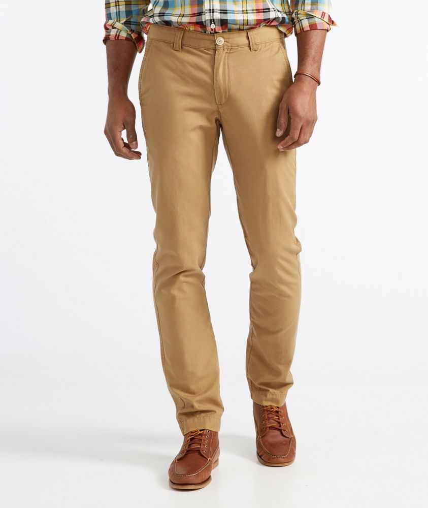 slim straight khakis