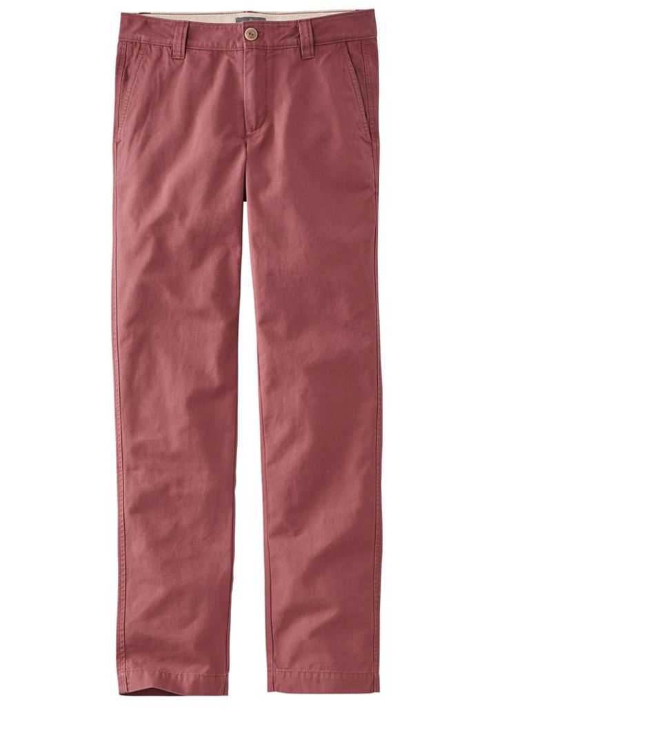 Men's Signature Washed Canvas Cloth Pants, Slim Straight