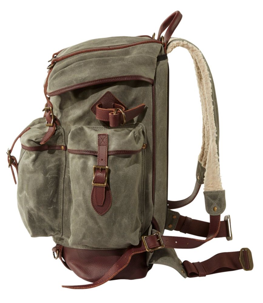 waxed canvas hiking backpack