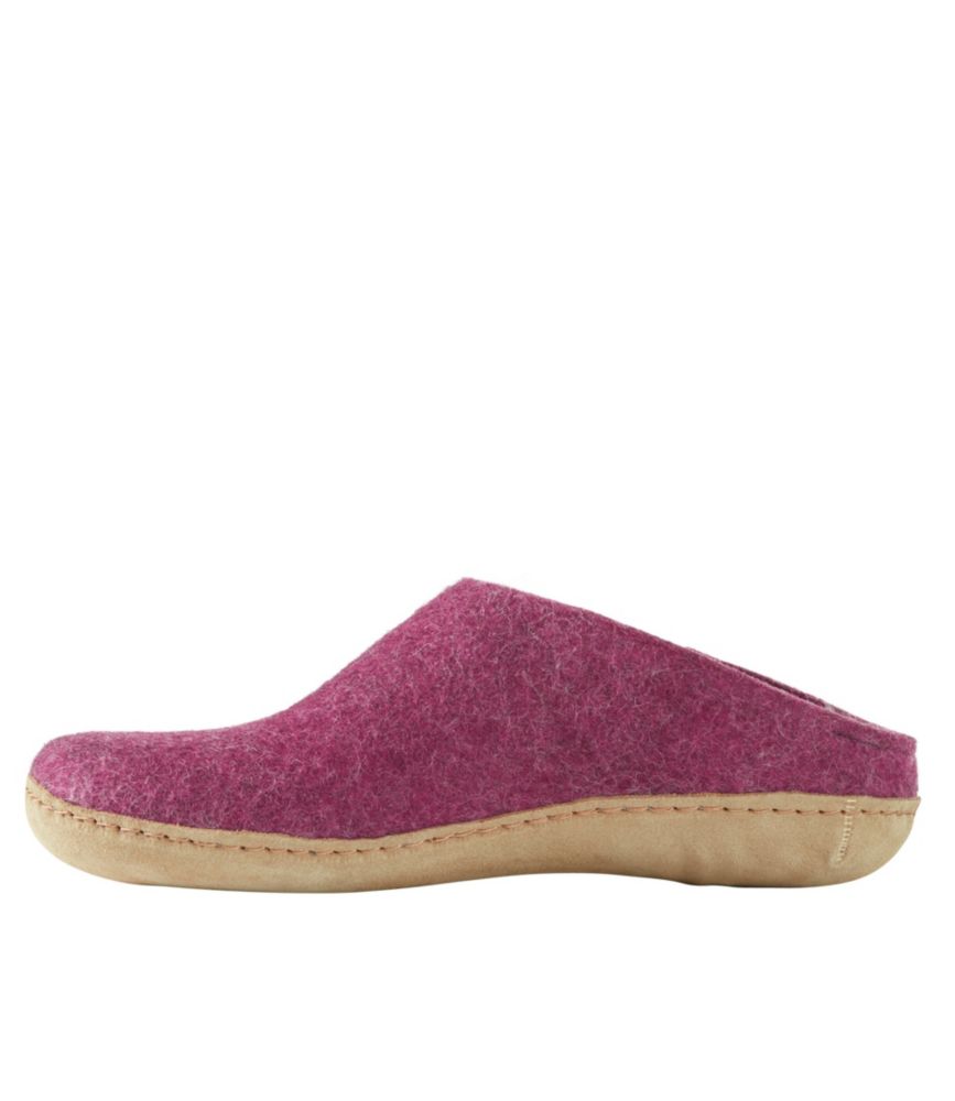 Adults' Glerups Wool Slippers, Open Heel