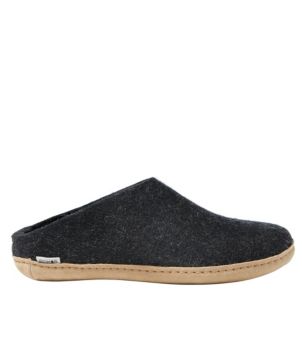 Adults' Glerups Wool Slippers, Open Heel