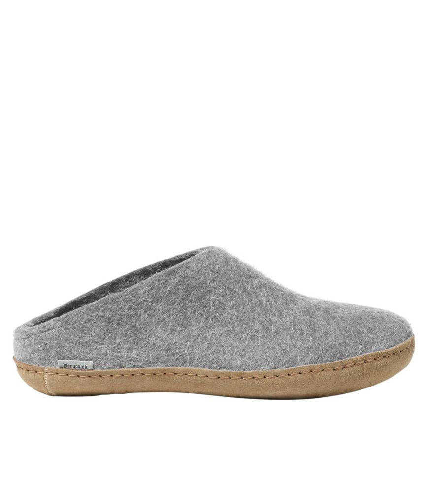 glerups wool slippers open heel