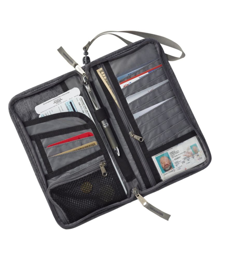 RFID-Blocking Travel Ticket Organizer, Grey Heather, small image number 4