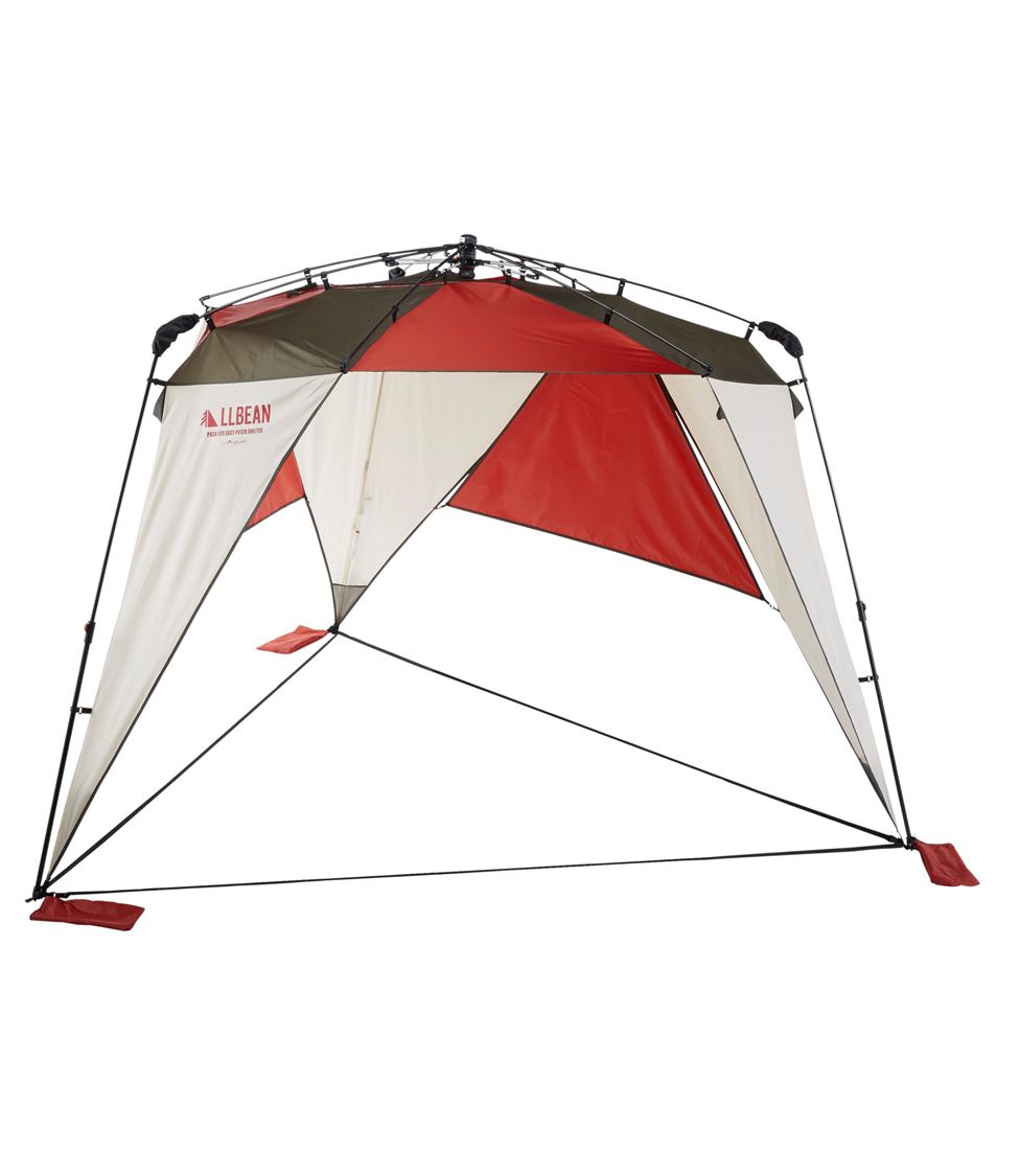 Easy pitch outlet tent