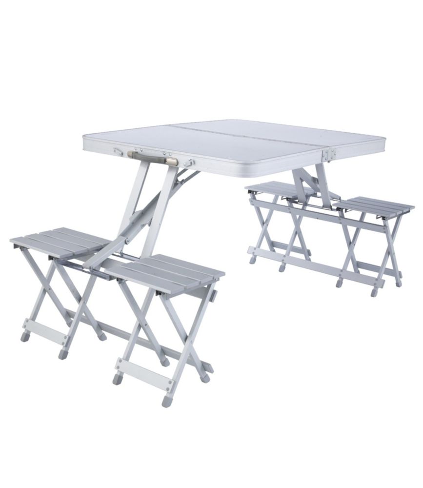 aluminum picnic table folding
