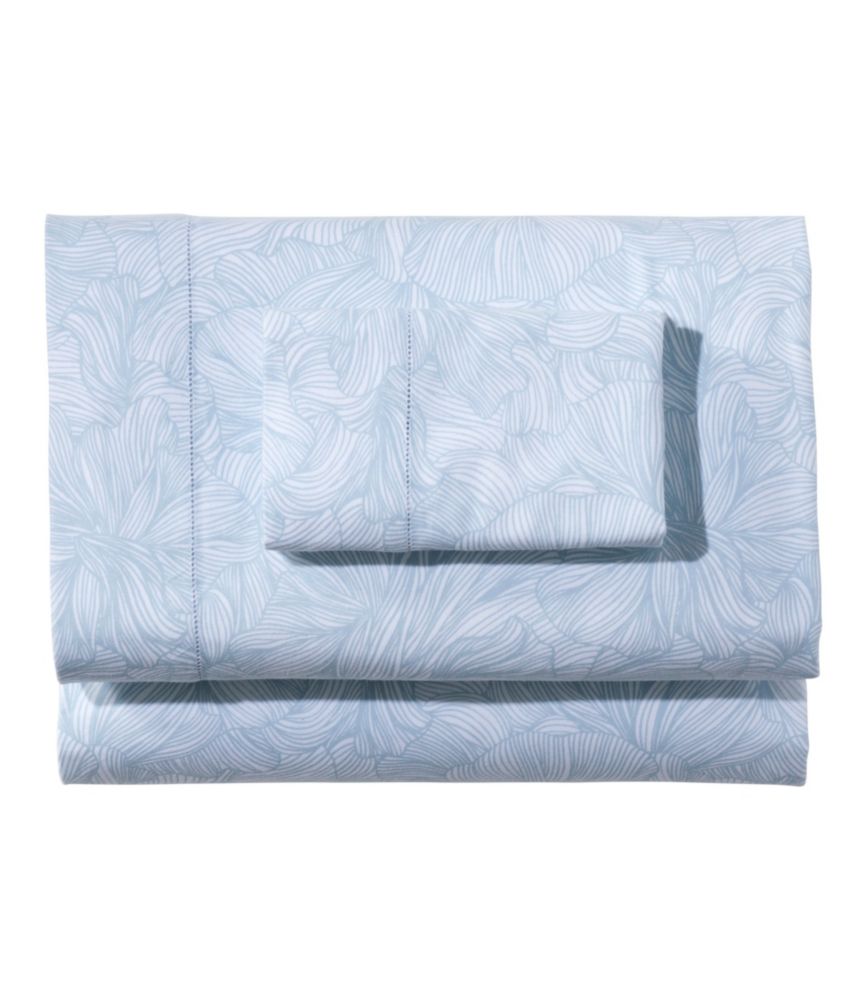 Premium Supima Flannel Sheet Collection, Print, Pale Blue, small image number 1