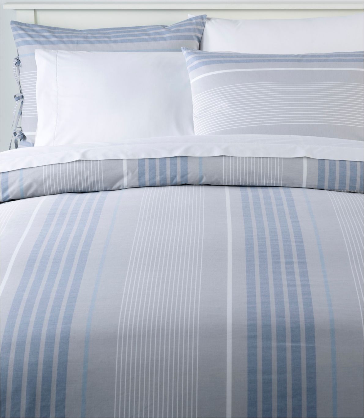 Organic Cotton Comforter Cover Collection, Stripe at L.L. Bean