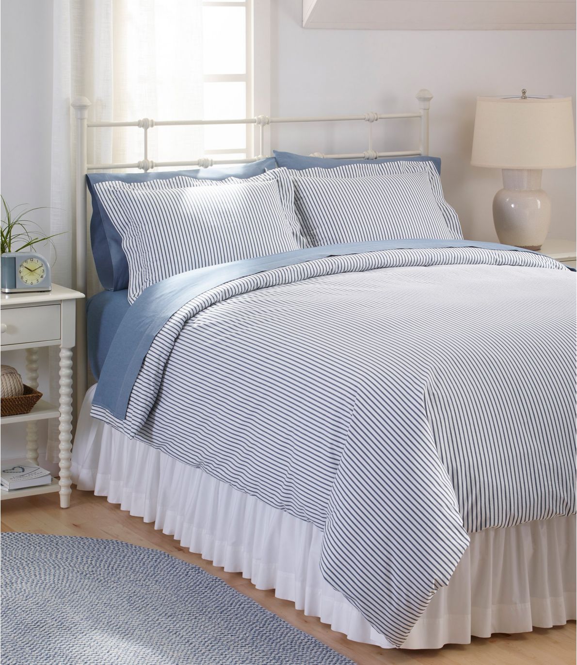 Percale Comforter Cover Collection, Stripe