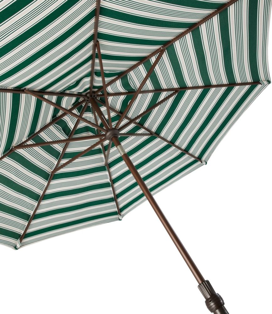 Sunbrella Market Umbrella, Aluminum Stripe