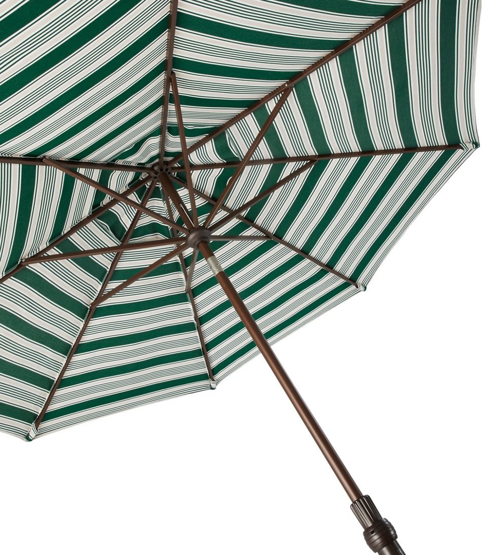 Sunbrella Market Umbrella, Aluminum Stripe