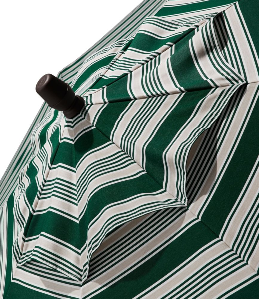 Sunbrella Market Umbrella, Aluminum Stripe