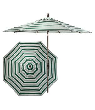 Sunbrella Market Umbrella, Aluminum Stripe