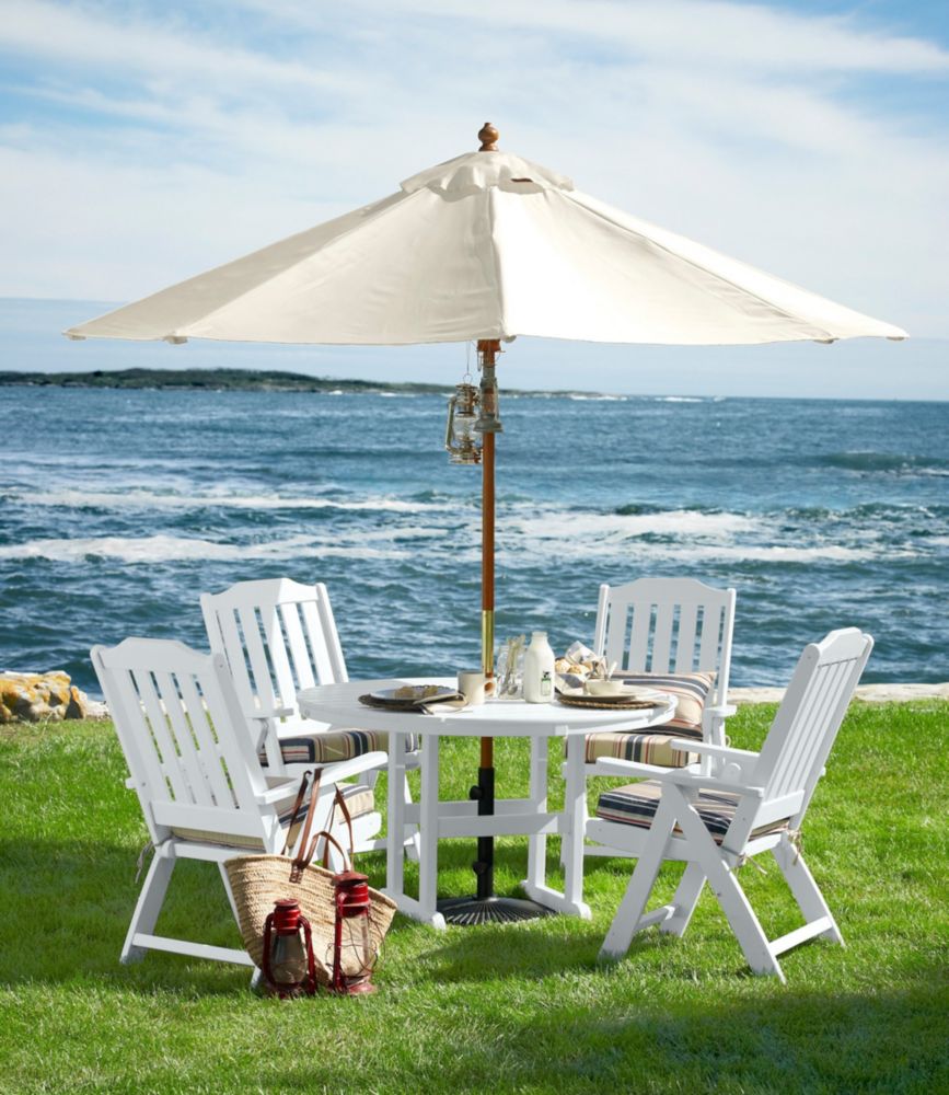 Sunbrella Market Umbrella, Wood | Umbrellas at L.L.Bean