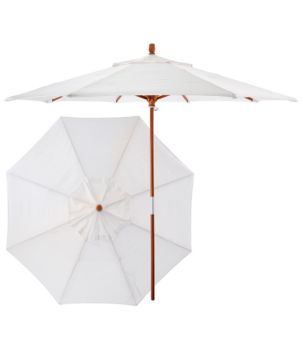 Sunbrella Market Umbrella, Wood