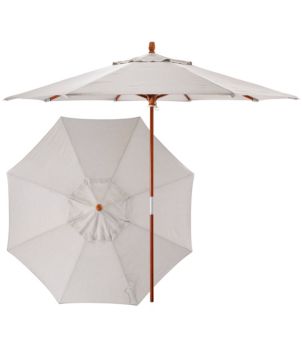 Sunbrella Market Umbrella, Wood