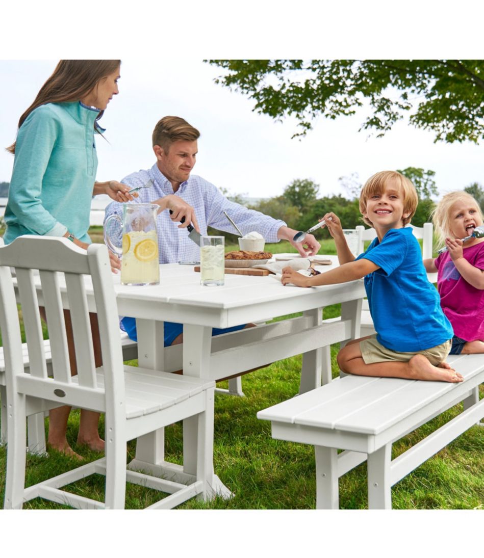 all-weather farmhouse table, large