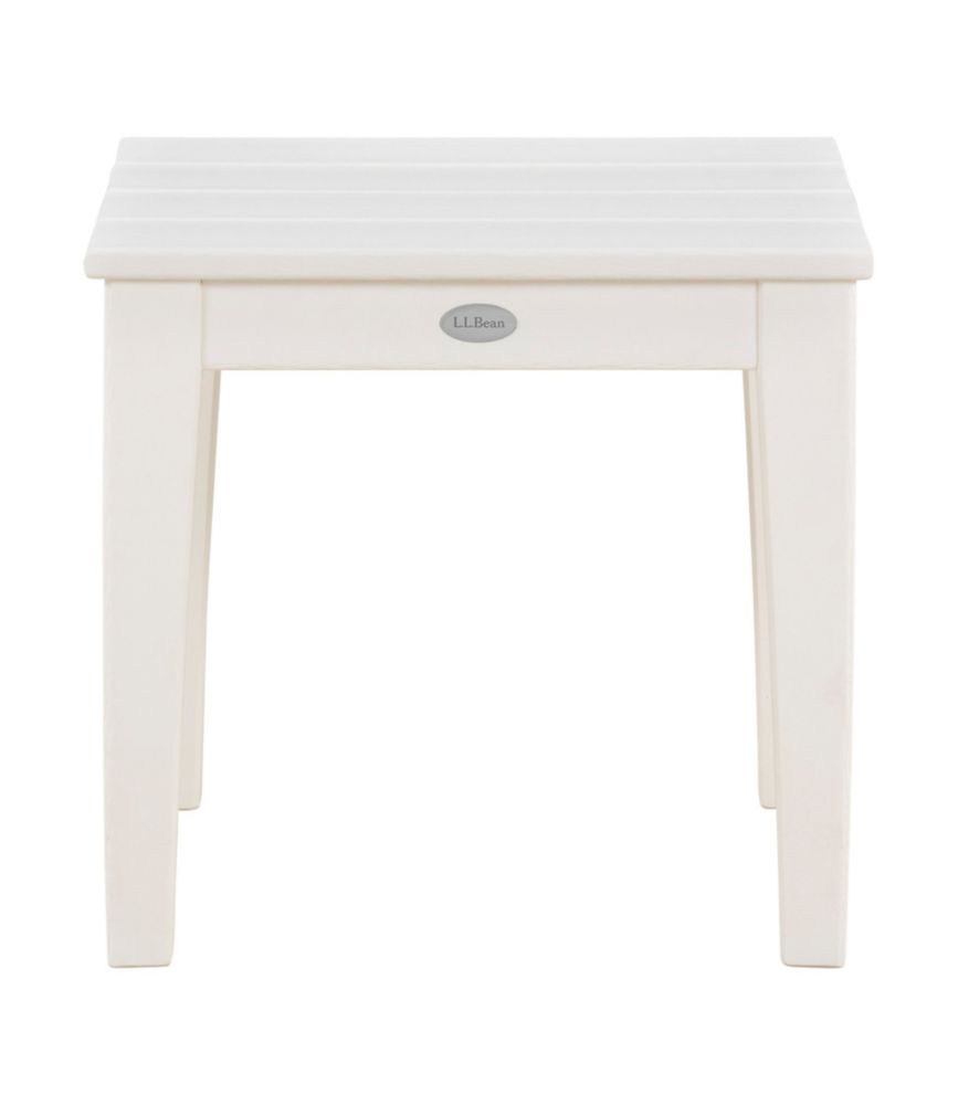 All-Weather Patio Side Table, White, small image number 1