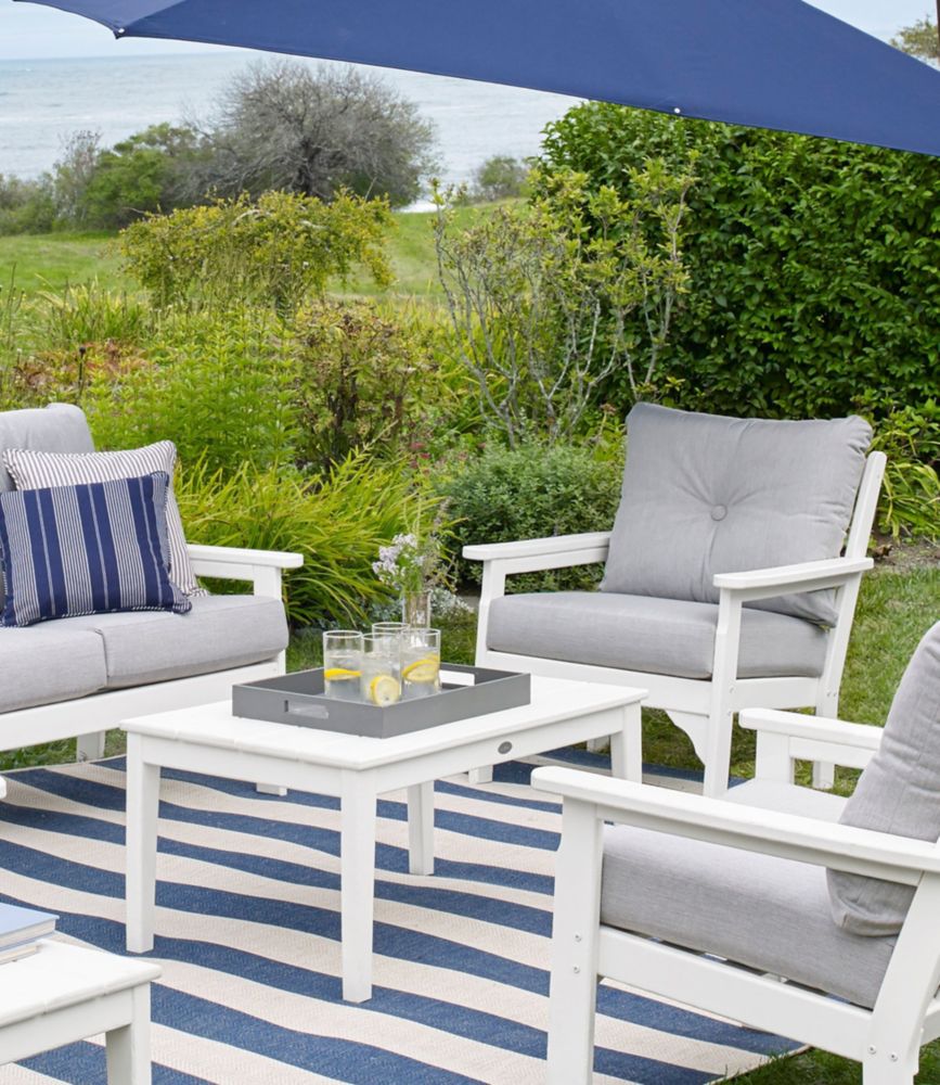 All-Weather Patio Coffee Table, White, small image number 4