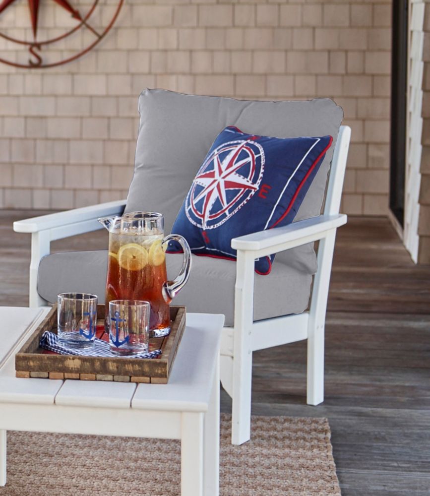 All Weather Patio Chair With Granite Cushion Llbean