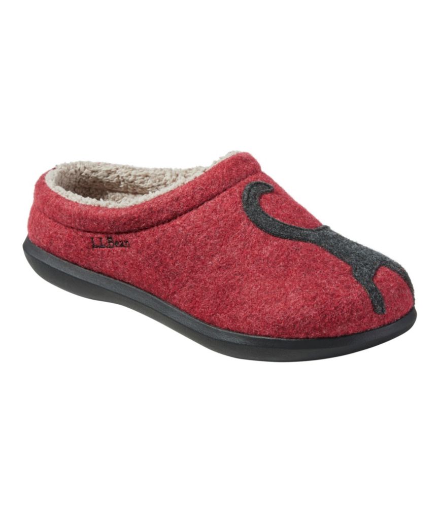 Women's Daybreak Scuffs, Motif, Deepest Red/Charcoal Cat, small image number 6