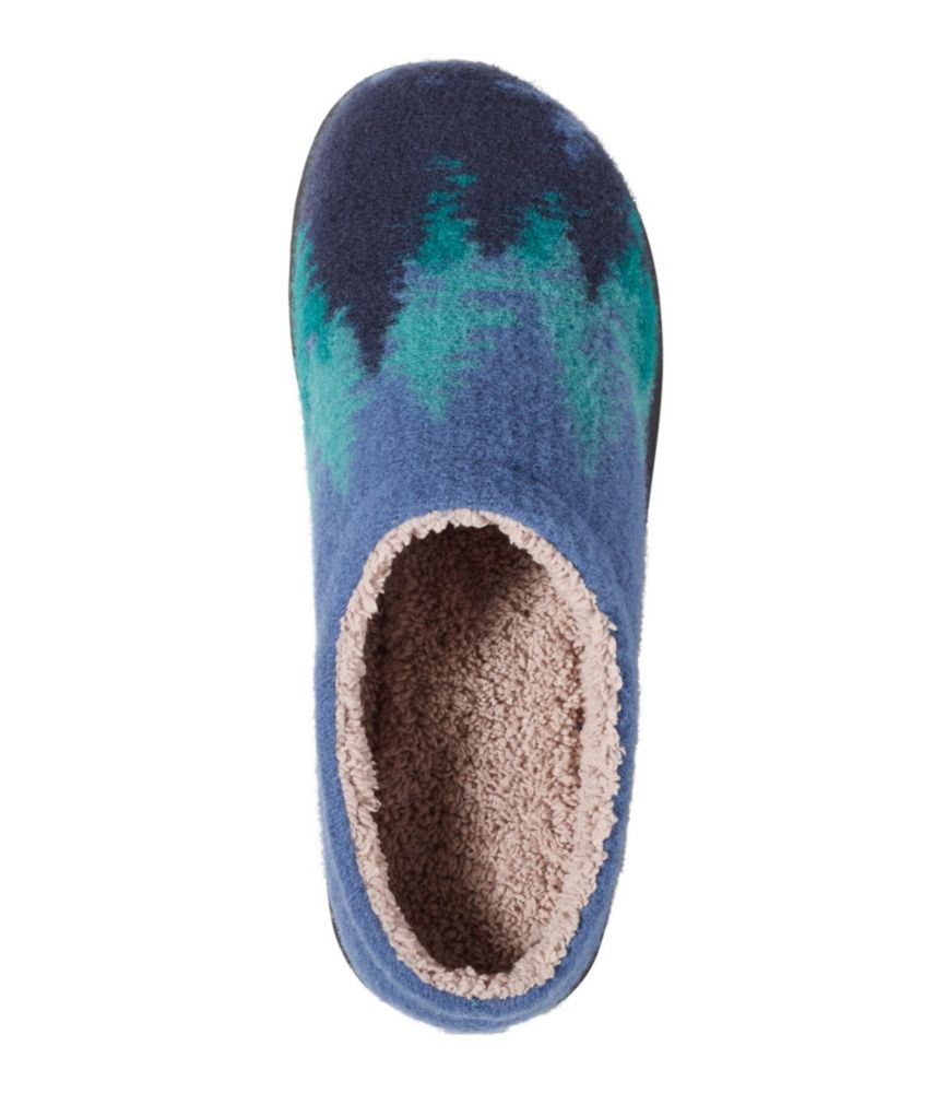 Women's Daybreak Scuffs, Motif, Rustic Blue/Ombre Trees, small image number 4